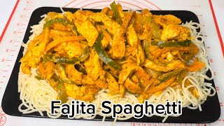 Fajita Spaghetti Quick Recipe  Chicken Fajita food cooking shortvideo fajita viralvideo [upl. by Warfeld149]