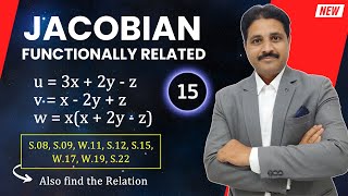 JACOBIAN IN PARTIAL DIFFERENTIATION SOLVED PROBLEM 15 IN HINDI TIKLESACADEMY [upl. by Wileen915]