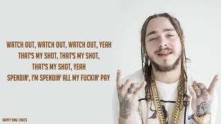 WHITE IVERSON  POST MALONE Lyrics [upl. by Carrick619]