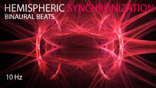 Hemispheric Synchronization  Binaural Beats  10Hz [upl. by Rehteh]