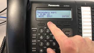 Change settings for PC port on Panasonic VOIP phone KXNT543 [upl. by Padraig]