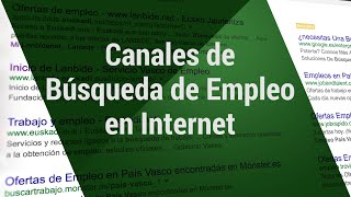 Cómo buscar empleo en Internet [upl. by Alexandrina]