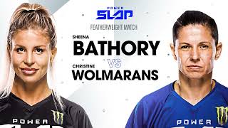 First Womens Match in Power Slap History  Sheena Bathory vs Christine Wolmarans  Power Slap 5 [upl. by Junno]