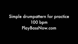 100 bpm Drum machine loop pattern [upl. by Anayet]