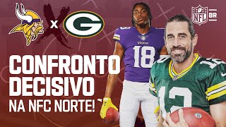 Minnesota Vikings x Green Bay Packers  Prévia NFL Semana 17 [upl. by Koppel422]