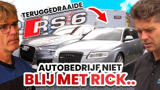 Autobedrijf niet blij met Rick ivm teruggedraaide RS6 [upl. by Dann965]