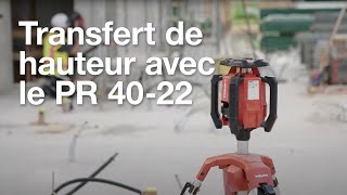 Comment faire un transfert de hauteur avec le laser rotatif PR 4022 [upl. by Naicad640]