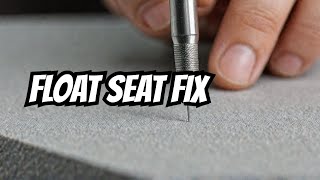 LAPPING THE FLOAT NEEDLE SEAT TO ENSURE BETTER CONTACT WITH FLOAT NEEDLE [upl. by Thera]