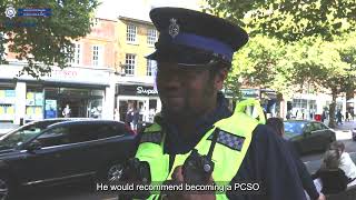 Hertfordshire Police Community Support Officer of the year Richmond recommends the role [upl. by Ailet638]