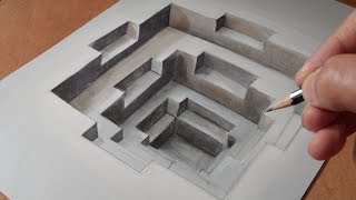 How To Create A 3d Illusion Of A Hole  Trick Art Trompeloeil [upl. by Ylerebmik]