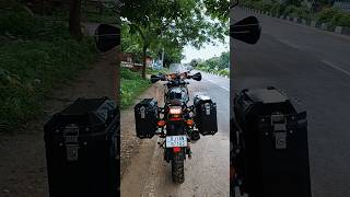 Royal Enfield himalayan 411 modification  Panniers and knuckle guards automobile royalenfield [upl. by Law]