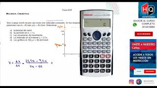 RESOLUCION  UNIDAD 01  MECANICA  CINEMATICA  FISICA  INGRESO A KINESIOLOGIA UNC [upl. by Isidoro]
