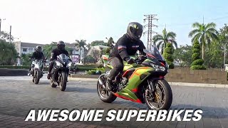 AWESOME SUPERBIKES‼️KAWASAKI DUCATI AMAHA BMW HONDA HARLEY DAVIDSON😍 [upl. by Pages587]