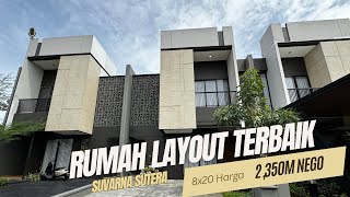 RUMAH LAYOUT TERBAIK SUVARNA SUTERA 8x20 HARGA 2350M nego jualrumah [upl. by Frodina]