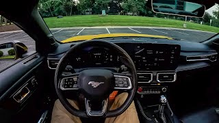 2024 Ford Mustang Ecoboost Premium  POV Evening Drive Binaural Audio [upl. by Miharbi84]