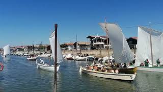 Arcachon comme en 2021 remporte la régate des maires en pinasse à voile [upl. by Cammie]