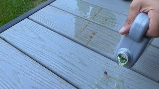 Removing Rust Stains From Composite Decking [upl. by Bonner]