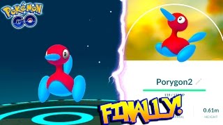 EVOLVING TO PORYGON2 IN POKEMON GO IT FINALLY HAPPENED New Generation 2 Evolution [upl. by Drarreg]