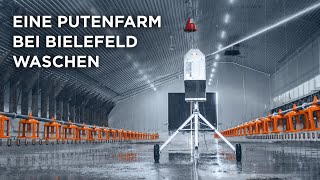 Eine Putenfarm bei Bielefeld waschen mit einen Waschroboter [upl. by Venola]