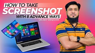 How To Take Screenshot In Laptop Pc Windows 7 to 11  8 Advance Ways [upl. by Leanahtan]