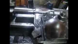 Logan lathe making cross slide lock bolt [upl. by Bobbe]