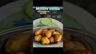 Mysore bonda  oor saapaadu  recipe [upl. by Min]