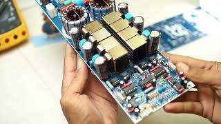 Fullbridge ClassD amplifier 8 Mosfet Totem TC4420 supply 130 0 130 VDC Horeg [upl. by Darcia75]