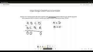 Copa Cangur 2024 Cadet local Ex 10 [upl. by Currier]