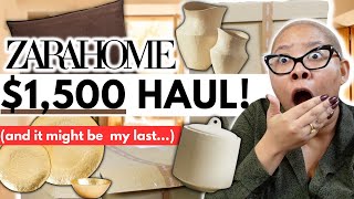 The 1500 Zara Home Unboxing I Was So excited About And Im Disappointed [upl. by Landbert]