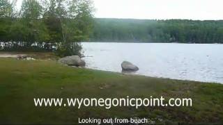 Wyonegonic Point Moose Pond Denmark Maine Land For Sale Camps Winona [upl. by Nadnarb]