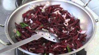 Beetroot poriyal in tamil  பீட்ரூட் பொரியல் செய்முறை  Fried beetroot recipe Tamil [upl. by Ogaitnas]