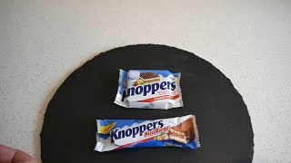 German Chocolate Bar Taste Test  Knoppers Nussriegel and Knoppers Original [upl. by Namrehs]