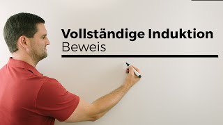 Beweis durch vollständige Induktion Prinzip der vollst Induk mit Beispiel  Mathe by Daniel Jung [upl. by Sivolc]