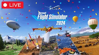 🔴Microsoft Flight Simulator 2024 LIVE First Look  Career Mode Free Flight amp Challenges [upl. by Rahman]