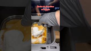 Fondue de chamallows au airfryer trending food recipe easyrecipe marshmallow [upl. by Deering]