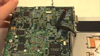 iBook G4 12quot Disassembly Repair  Logic Board Removal [upl. by Imit631]