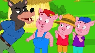 Les Trois Petits Cochons  dessin animé en français  Conte pour enfants avec les Ptits zAmis [upl. by Giark]