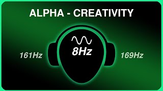 Creativity Pure Binaural Beats  Alpha  8Hz165Hz  Long version [upl. by Aztilay230]