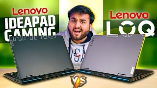 Lenovo ideapad Gaming 3 vs Lenovo LOQ  ARE THEY SAME  🤯 [upl. by Attena578]