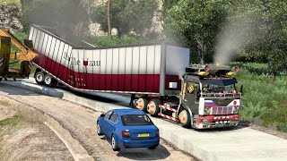 Damaged Trailer Delivery  Euro Truck Simulator 2 [upl. by Mazlack]