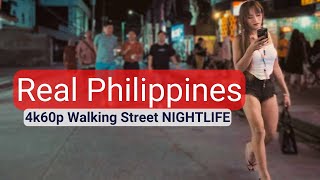 Night Time Walking Street Angeles City Philippines  4k DJI Osmo Pocket 3 [upl. by Ojeitak]