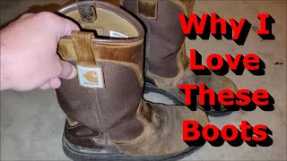 Why I Love These Boots  Carhartt Mens Safety Toe Wellington [upl. by Annoj]