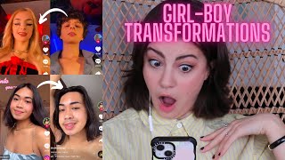 reacting to HOT genderfluid tiktok thirst traps 🥵 [upl. by Jamill]