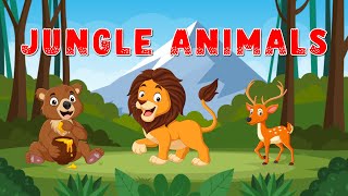 Invata Animalele Junglei si Sunetele lor  Animatie pentru Copii in Limba Engleza  StarKidsLearning [upl. by Neik]