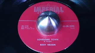 RICKY NELSON  LONESOME TOWN 1958 [upl. by Nivrem]