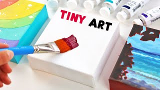 Tiny Painting Ideas for Bored Artists [upl. by Tdnerb]