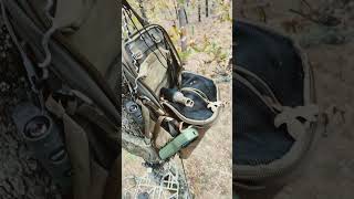 Saddle hunting setup bowhunting bowhunter tethrd mathewsarchery hunting vortexoptics [upl. by Steinke]