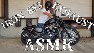 Harley Davidson Sportster Iron 883 Exhaust Tone 5 Minute ASMR [upl. by Lamarre819]