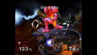 Super Smash Bros Melee CrazyMod UEDebug Menu  Event Match 27  Cold Armor  Growing Samus [upl. by Mohammed]