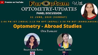 Optometry Abroad Studies ForOptom Panel Discussion [upl. by Nyrehtak]